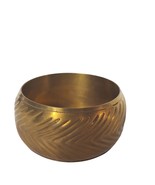 Vintage Brass Etched Chevron Design Bangle Bracelet 60s 70s Costume Jewelry - €21,99 EUR