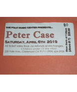 Peter Case Concert Ticket Vintage 2019 The Folk Music Center Claremont Ca - £11.73 GBP