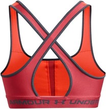 Under Armour Crossback Mid Impact Sports Bra Womens XS Orange NEW - £26.01 GBP