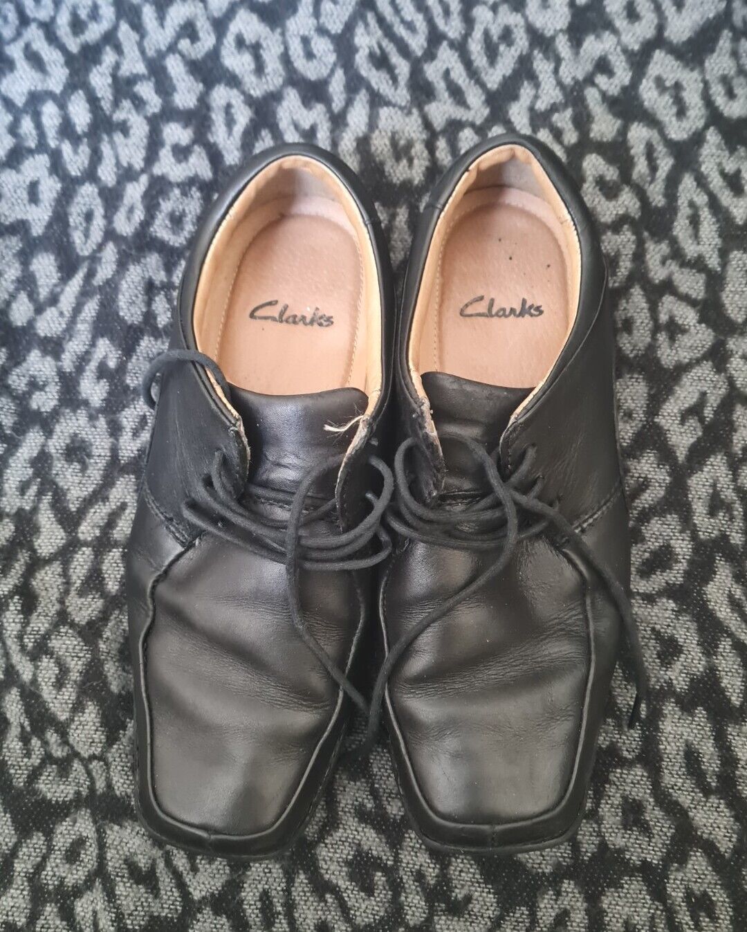 Primary image for Clarks Black Shoes For Men Size 7(uk)