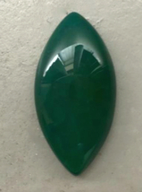 Green Dragon Veins agate 40x20mm, 20x40mm stone cab cabochon Marquise crackle - £4.74 GBP