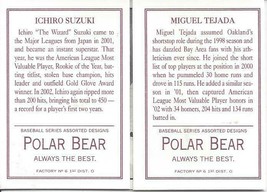 2003 Topps T205 Triple Folder Polar Bear Pictures Inside Ichiro Suzuki Tejada 35 - $1.00