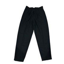Vintage Liz Claiborne Collection Pants pleated front Black High Waist sz 14 - $320.22 MXN