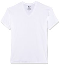 Hanes Men&#39;s Classic V-Neck T-Shirt 100% Cotton 6 Packs - White-6pack 2X-Large - £31.22 GBP