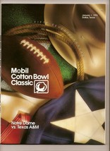 1993 Cotton Bowl Game Program Notre Dame Texas A&amp;M - £50.42 GBP