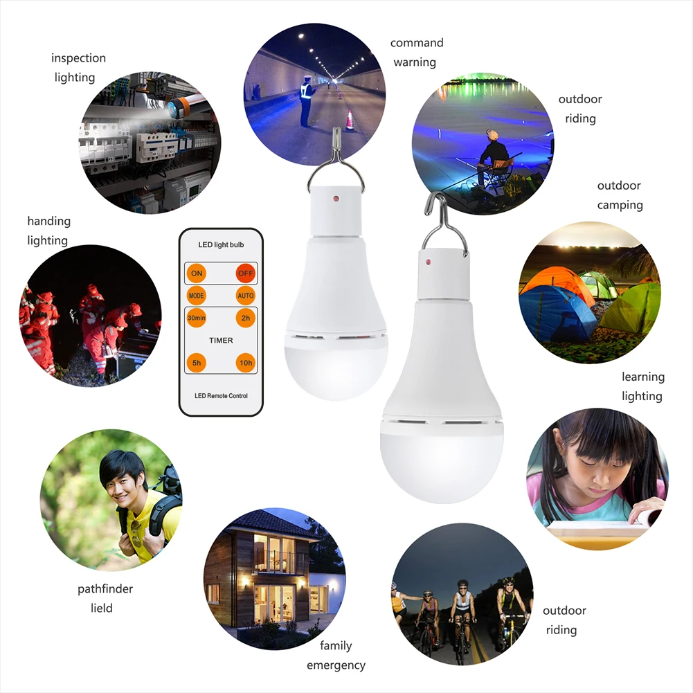 Portable Solar Light Solar Powered  Lamps LED Bulb for Outdoors Camping Light Te - £54.75 GBP