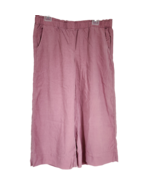 Pure Jill J Jill Wide Leg Crops Pants 8P Petite Elastic Waist Sand Washe... - £19.00 GBP