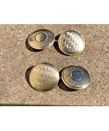 Antique 10k Yellow Gold Cuff Links Double Sided Can be Monogrammed Art D... - $318.69 CAD