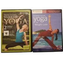 Yoga DVDs lot of 2: Yoga For Weight Loss for Beginners &amp; Warrior Yoga Ex... - £6.24 GBP
