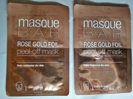 (2) Masque Bar Rose Gold Foil Peel Off Mask - FREE SHIPPING!!! - £7.99 GBP