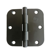 (6) 3.5&quot; Matte Black 3.5&quot;x3.5&quot;  Interior Door Hinges with 5/8&quot; Radius 15... - $24.95