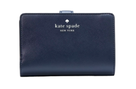 New Kate Spade Schuyler Medium Compact Bifold Wallet Blazer Blue - £47.11 GBP