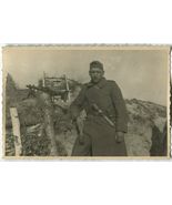 German WWII Photo Wehrmacht Soldier with Machine Gun &amp; Grenades 02943 - £11.71 GBP