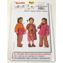 Burda 9717 Sewing Pattern Childs Dress Pants Top Size 9 Months To 3 Years Uncut - £8.53 GBP