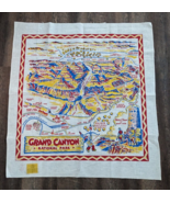 Vintage Mid-Century GRAND CANYON Tablecloth ~ &quot;Cactus Cloth&quot; Hand Printed - $95.00