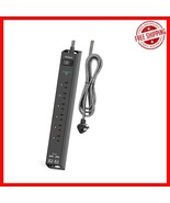 Wall Mountable Surge Protector Power Strip - 6 Outlets &amp; 4 USB for Smart... - €15,08 EUR