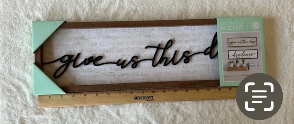 GIVE US THIS DAY-Rustic Farmhouse Sign - $16.00