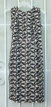 Calvin Klein ~ Sz 2 Sleeveless Shift Pencil Dress Polyester Rayon ~ Ships Free - £27.60 GBP