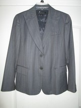Lafayette Bold Peak Lapels Petite Women’s Blazer Jacket Gray 8P - £35.53 GBP