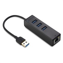 Cable Matters 3 Port USB 3.0 Hub with Ethernet (USB Hub with Ethernet, Gigabit E - £34.32 GBP