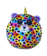 TY Squish-A-Boos Plush GISELLE the Rainbow Leopard 10&quot; Squishy Soft - £10.93 GBP