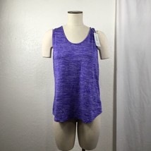 Aeuui Workout Athletic Tank Top Womens XL Purple Sleeveless Racerback Keyhole - £18.50 GBP