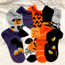 Disney Mickey Mouse 9pk Halloween Low Ankle Socks-NEW - £15.11 GBP