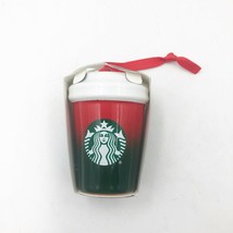 NEW Starbucks 2021 RED/GREEN Tumbler Holiday Christmas Ornament Free Ship - £17.20 GBP