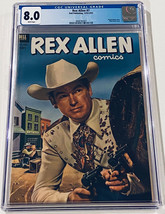 Rex Allen # 7...CGC Universal slab 8.0  VF grade---1953 Dell comic book--ee - £106.77 GBP