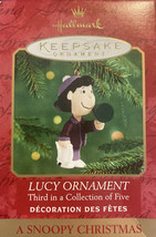 Hallmark Keepsake 2000 Lucy Ornament A Charlie Brown Christmas 50th Snoopy New! - £9.99 GBP