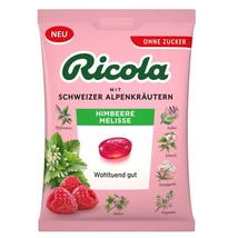 Ricola Raspberry Melissa Lozenges Sugar Free -75g-Made In Germany-FREE Shipping - £6.99 GBP