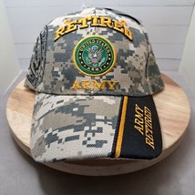 US Army Retired Embroidered Camouflage Adjustable Cap Hat Official New w... - £9.03 GBP