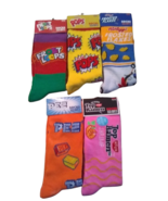 Odd Sox Novelty Crew Socks Lot of 5 Mens Size 6-12 Crew Sweets Chips Drinks - $18.80