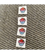 4 Vintage 80s Scratch &amp; Sniff Stickers Strawberry Scent Cupcake Sticker - €6,78 EUR