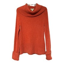 Geneva Womens Orange Cashmere Turtleneck Pullover Sweater Size Small - $29.99