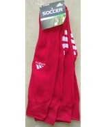 Adidas  Men&#39;s Climacool Red White Design 2 PAIR Soccer Socks Sz L - €17,38 EUR