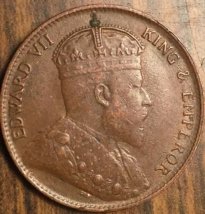 1908 Ceylon 1 Cent Coin - £9.31 GBP