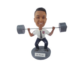 Custom Bobblehead Lawyer Lifting Weights - Careers &amp; Professionals Lawyers Perso - £79.93 GBP