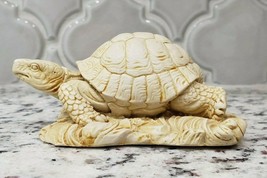 Vintage Off White Resin Turtle Tortoise Figurine - £15.65 GBP