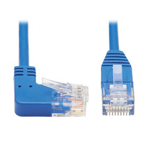 Tripp Lite 3FT RJ45 Right-Angle to RJ45 Cat6 Molded Slim UTP Ethernet Cable - £14.36 GBP