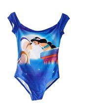 Girls Disney Princess Jasmine &amp; Aladdin Swimming Suit One Piece size XS - £20.54 GBP