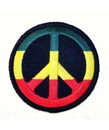 REGGAE PEACE SIGN EMBRODIERED PATCH P443 new jacket 3x5 bikers item novelty - £2.22 GBP