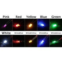 3mm 12V LED Light Red White Yellow For 1/10 RC Crawler 1/14 Tamiya RC Truck - $3.22