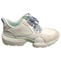 Vionic Aris Charizma Athletic Sneaker Shoes Women Size 9 White Mint Blue Lace Up - $27.69