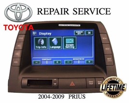 REPAIR SERVICE for TOYOTA PRIUS NAVIGATION RADIO MONITOR DISPLAY LCD 200... - $197.95
