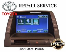 REPAIR SERVICE for TOYOTA PRIUS NAVIGATION RADIO MONITOR DISPLAY LCD 200... - £155.71 GBP