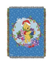 NWT Disney Winnie The Pooh Piglet Christmas Holiday Tapestry Throw  - £87.72 GBP