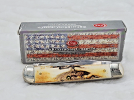 VINTAGE CASE XX SS USA LARGE TRAPPER 5254 GENUINE STAG 2014 NEW IN BOX - £205.00 GBP