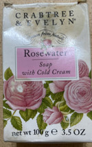 Crabtree &amp; Evelyn Rosewater Soap w/Cold Cream 3.5 Oz. Discontinued Issues &amp; Free - £13.24 GBP