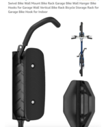 Swivel Bike Wall Mount Rack Garage Hanger 1 Pack, Black - €10,21 EUR